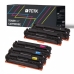 TCTK Toner Cartridges 131X CRG-731H 5-pack CMYK (2x Black) compatible with Canon iC MF621Cn MF623Cn MF626Cn MF628Cw MF8210Cn MF8230Cn MF8250Cn MF8280Cw, replaces CF210X